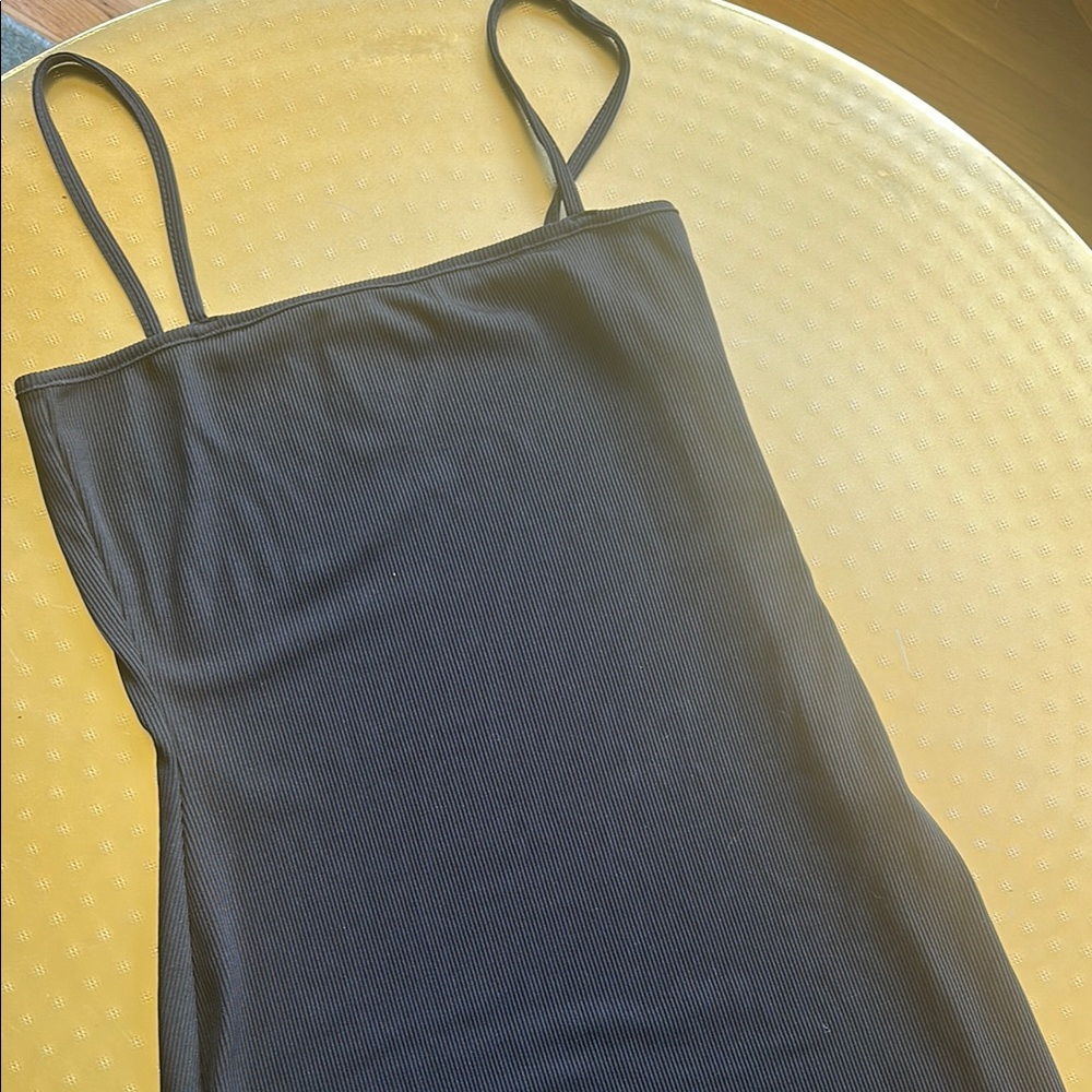 Elegant Black Spaghetti Strap Dress